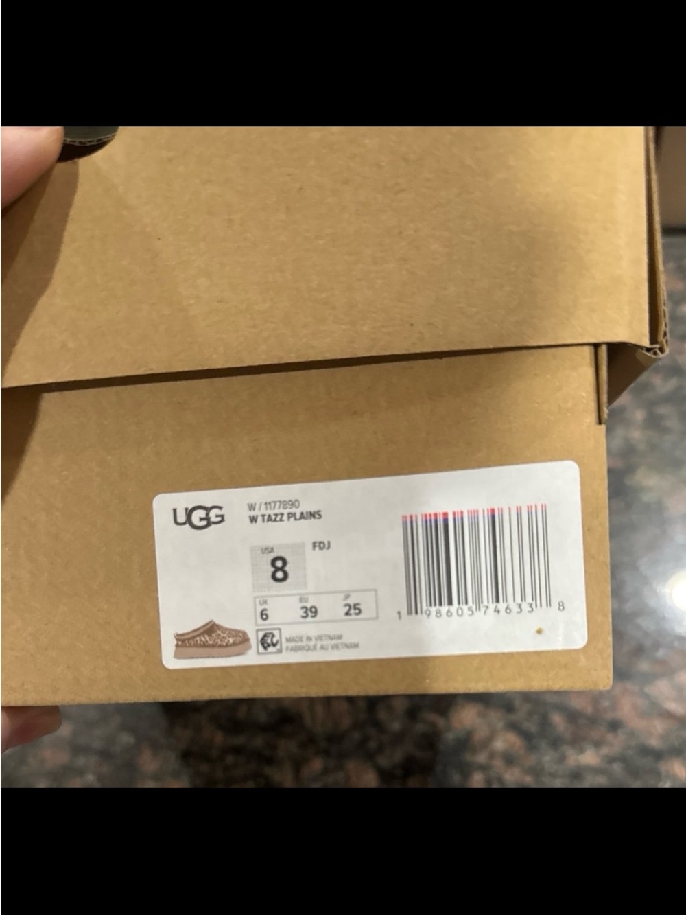 UGG Tazz Plains Mules - Leopard Print Brown/Tan - Picture 9 of 9
